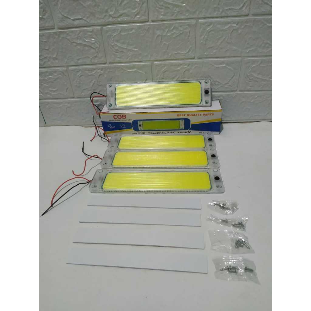 LAMPU VARIASI MOBIL LAMPU LED PLAFON COB 4 PCS 12/24 VOLT
