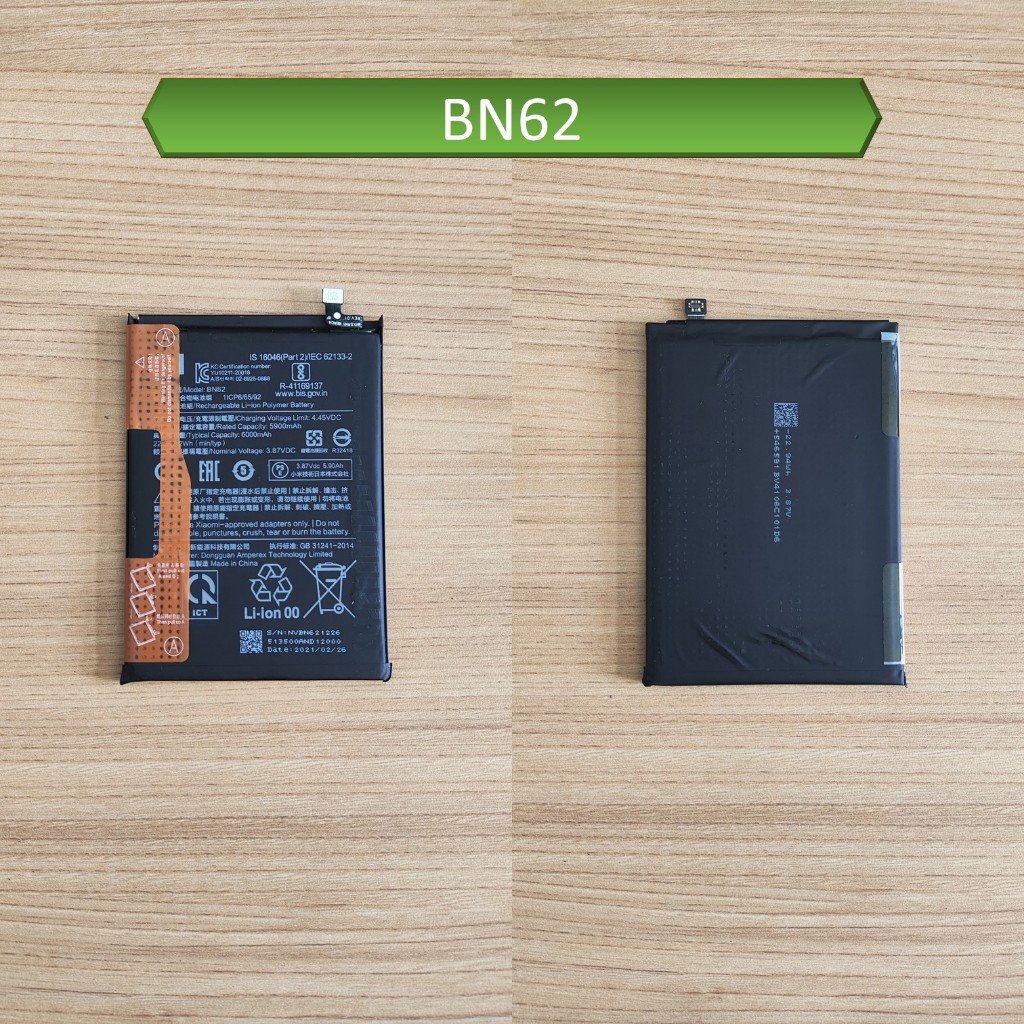Baterai Batre Battery BN62 Poco M3 / Redmi 9t Original Copotan