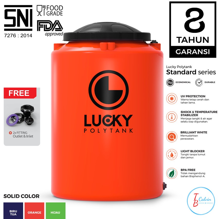 Tangki Air / Tandon / Toren Air Lucky Standard 550 Liter LS 55