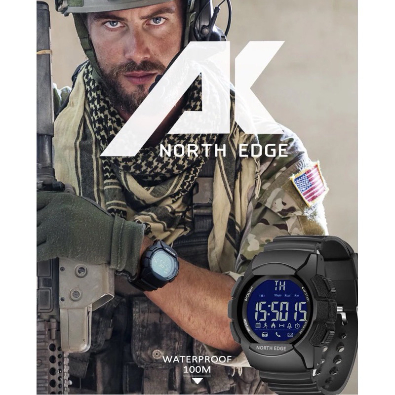 NORTH EDGE AK Smartwatch military(waterproof)