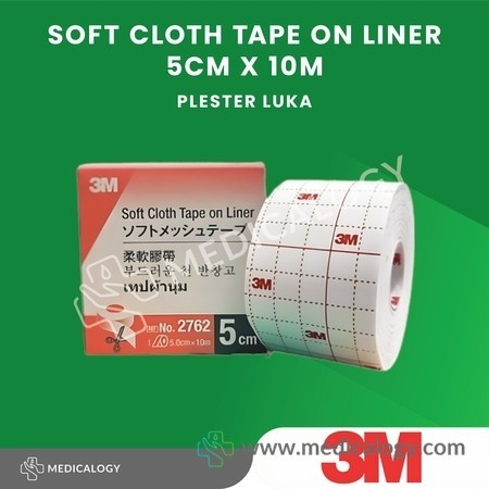 Plester luka 3M 5cm x 10m | 3M™ Soft Cloth Tape on Liner (Hypafix)