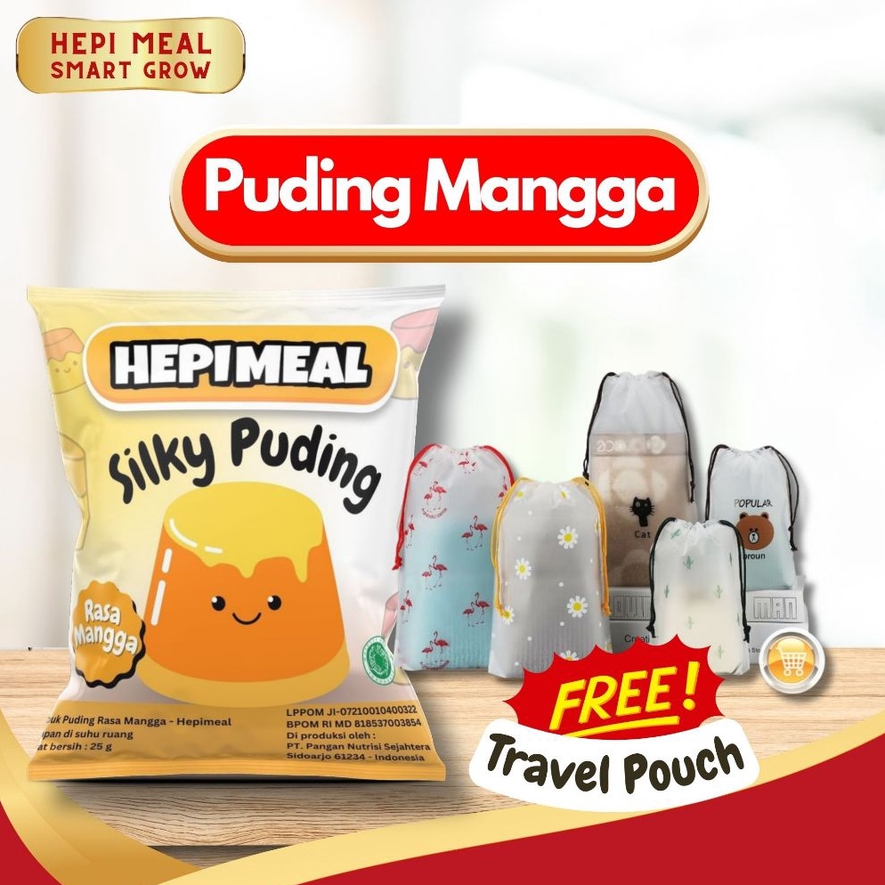 

KODE O66A 1 PCS Puding Mangga Hepi Meal Makanan Untuk Bayi Hingga Dewasa Baik untuk IBU MPASI