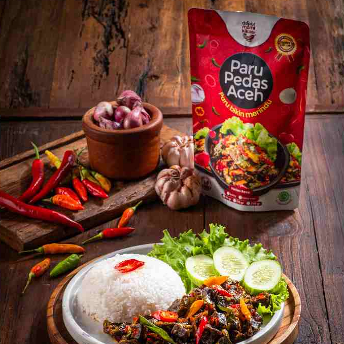 

Lauk Siap Saji Paru Pedas Aceh Dapur Mami Kikas | Tersedia Rasa Spicy dan Extra Hot | Kemasan 125 gram, 175 gram dan 250 gramm| Makanan Pedas Siap Santap