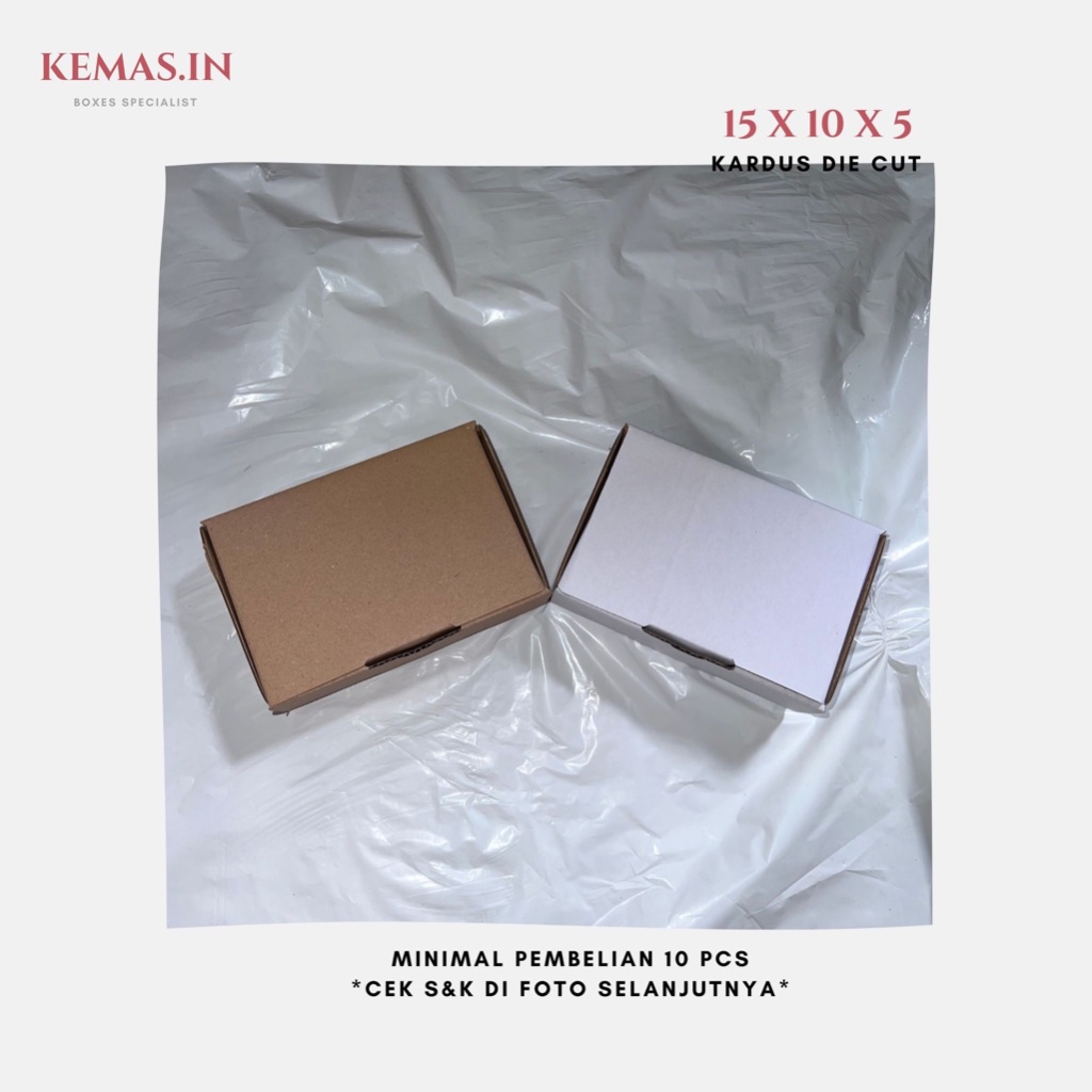 

iDk90 (100 PCS TERMURAH) Kardus Die Cut 15x10x5 - Karton Box Dus Packaging Hampers Pizza Kue