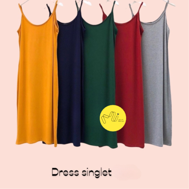 Tank Top Dress/Dress mini sexy/Singlet Dress/Dress Korea/Baju santai wanita/Dress tali kecil wanita 