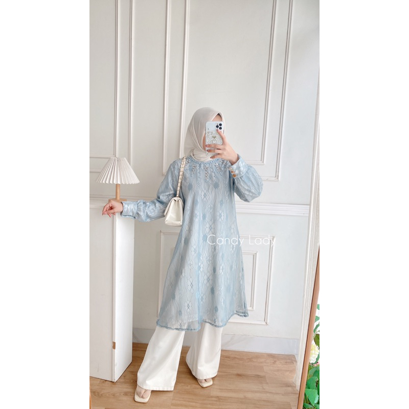 CANDY LADY Veisya Brocade Tunik Wanita Terbaru