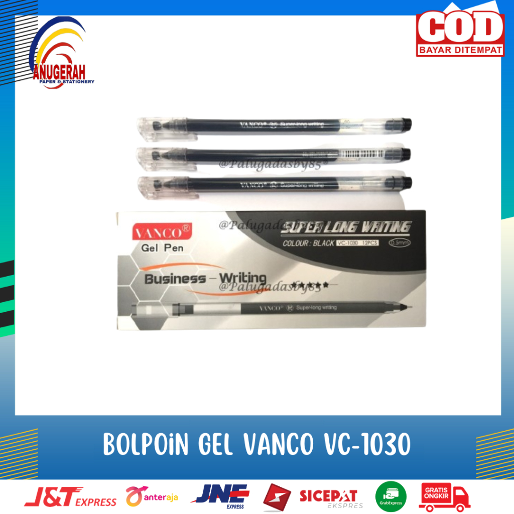

VANCO VC-1030 BOLPOIN GEL HITAM ( LSN )