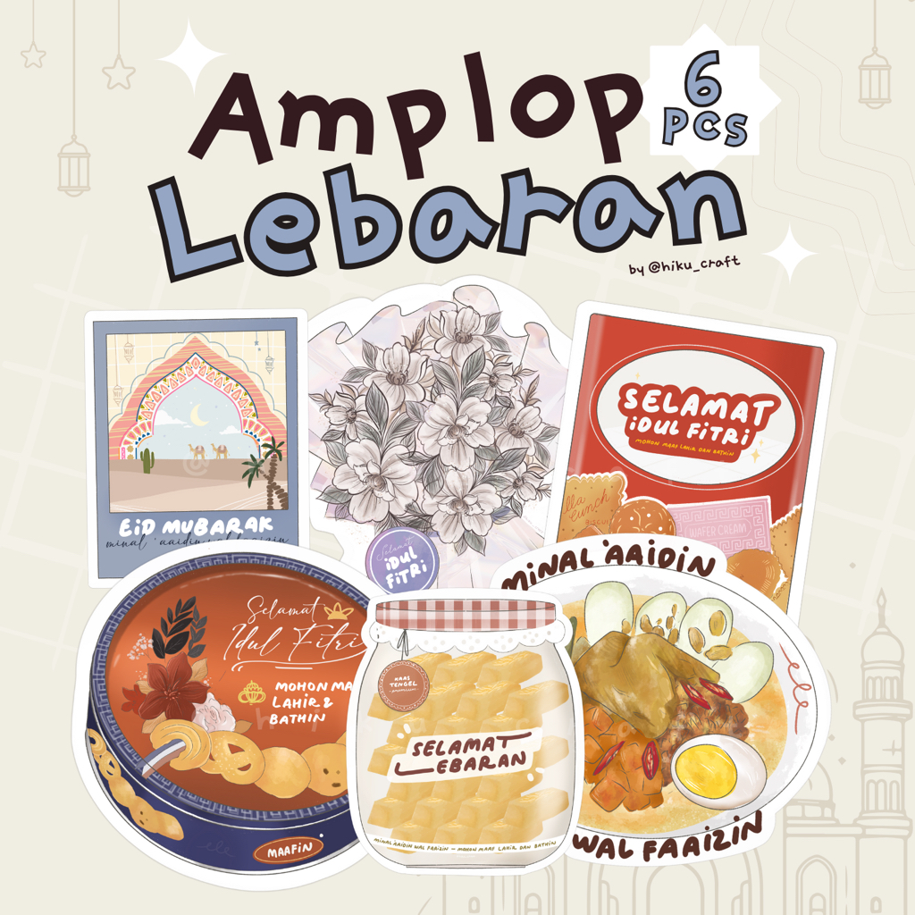 

Amplop lebaran (6pcs) spesial design by hikucraft