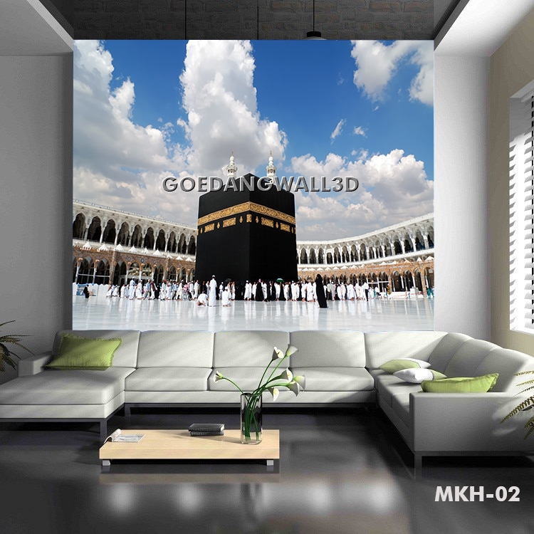 Best Seller Wallpaper Custom 3D Islamic kabah - wallpaper mekah - Wallpaper dinding murah motif Kaba