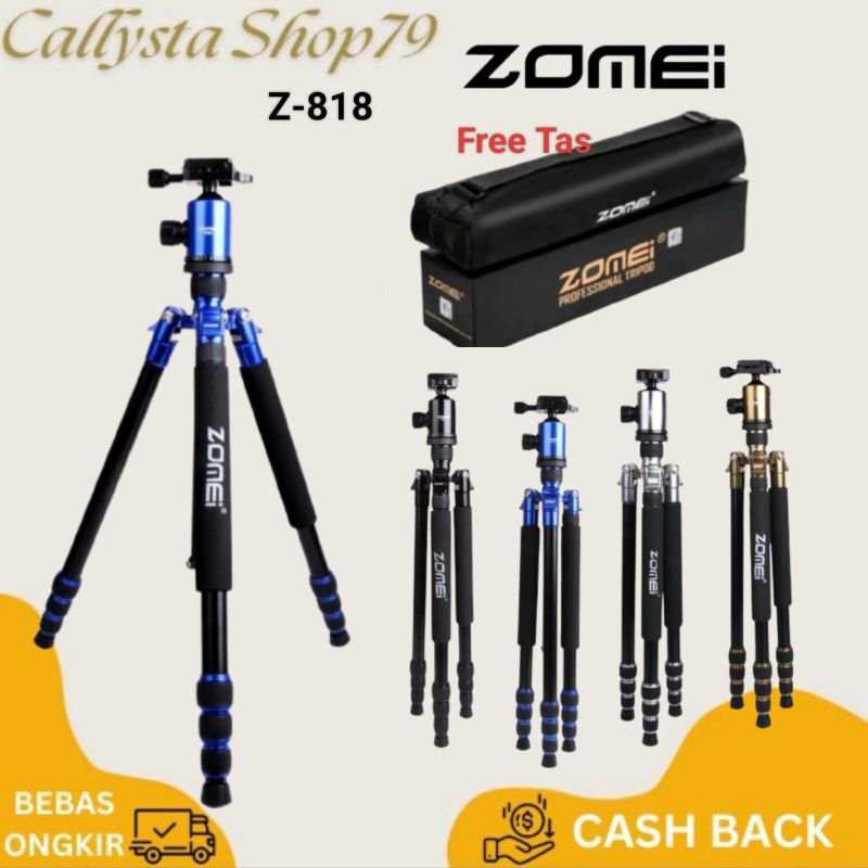 Zomei Z-818 Tripod monopod Portabel Profesional Tripod