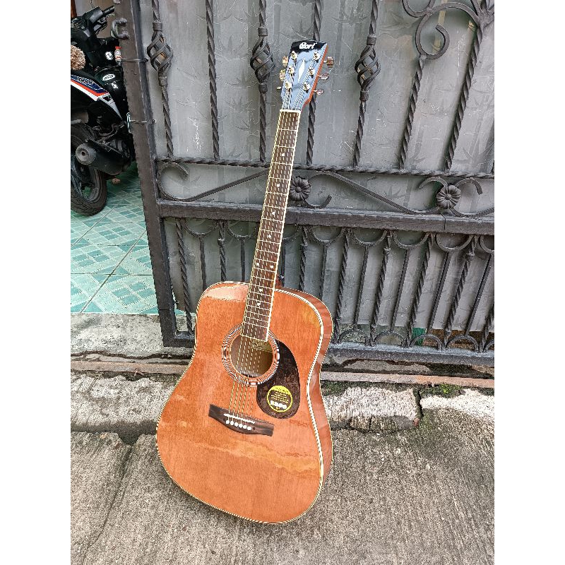 Gitar Akustik Cort Jumbo coklat Gitar akustik Murah + pick + kunci L