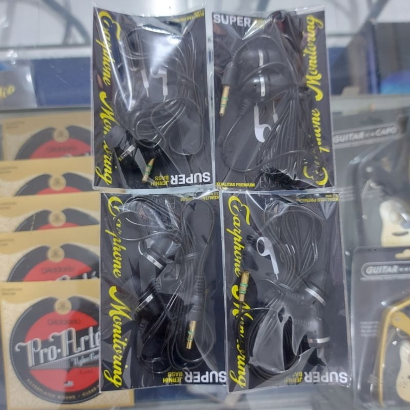 Earphone monitoring headset