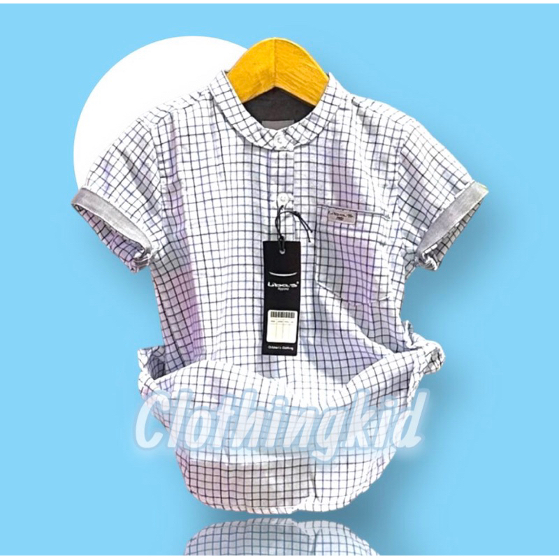BEST SELLER KURTA ANAK LAKI-LAKI 6 BULAN-13 TAHUN KOTAK-KOTAK LENGAN PENDEK PREMIUM QUALITY TERBARU 