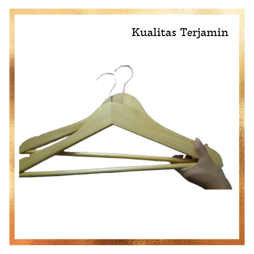 [COD] Hanger Palang / Hanger Natural Palang / Gantungan Kayu Palang / Hanger Hijab / Hanger Distro