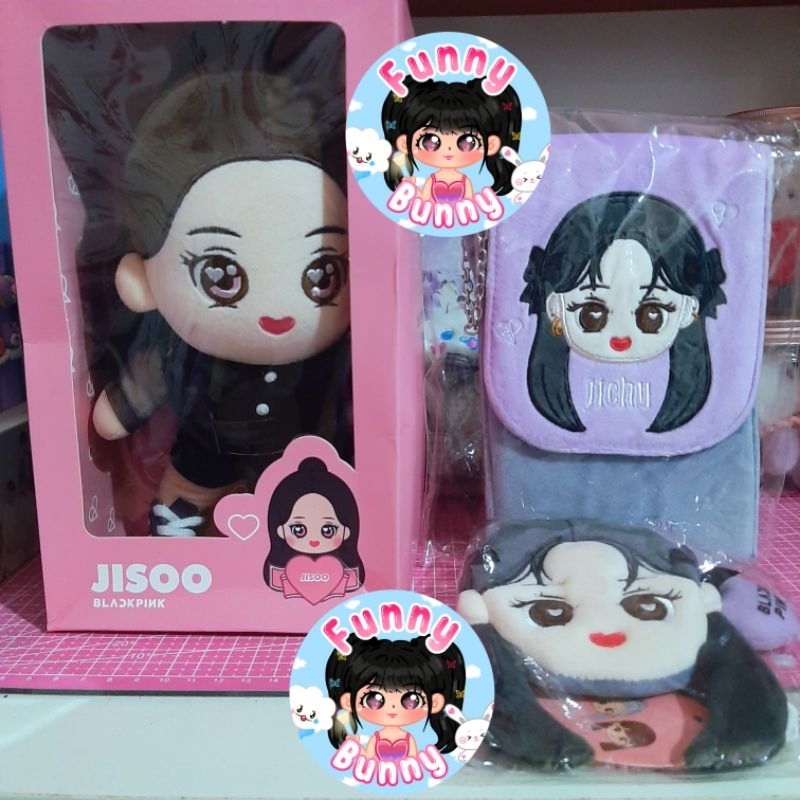 READY Jisoo BlackPink MD KTL Plush Doll Case Coin Slingbag Kill This Love Born Pink