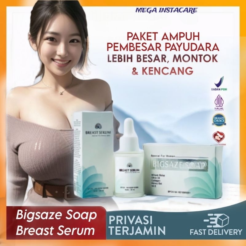 PRIVASI AMAN paket ampuh pembesar payudara bigsaze shoap dan breast serum pembesar dan pengencang pa