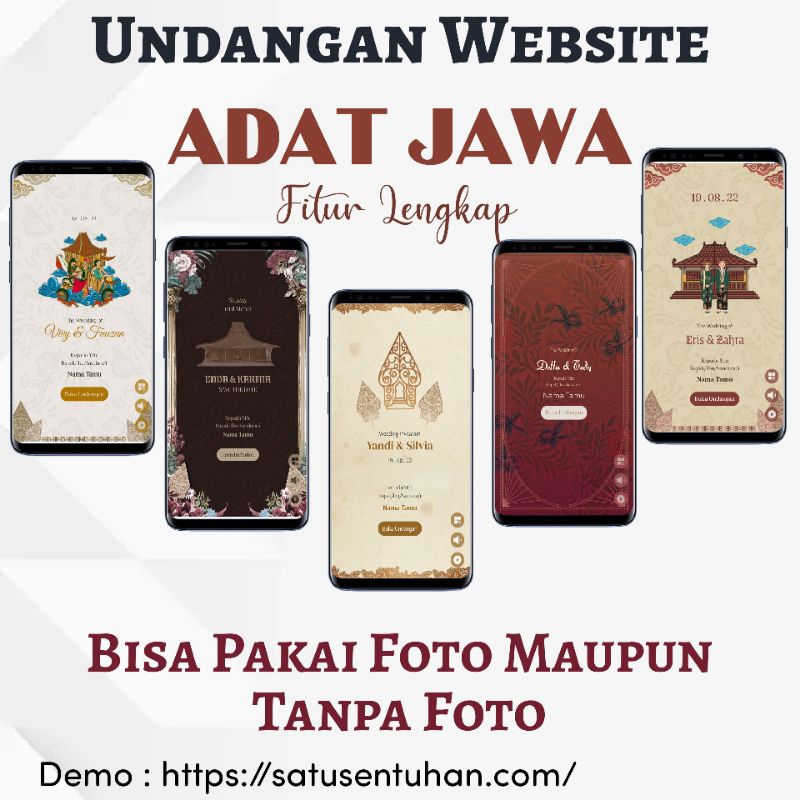 UNDANGAN WEBSITE ADAT JAWA | UNDANGAN WEBSITE PERNIKAHAN ADAT JAWA | UNDANGAN ONLINE ADAT JAWA | UND