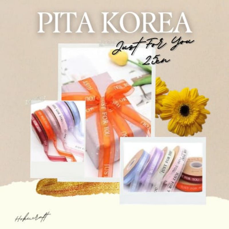 

1 Yard Pita Korea Just For You - Pita Hampers 2,5 cm- Pita Import Hight quality