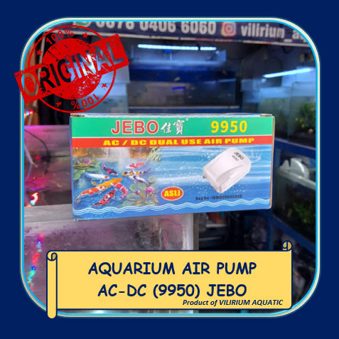 PERLENGKAPAN AQUARIUM - AERATOR AC-DC / AQUARIUM AIR PUMP AC-DC (9950) JEBO