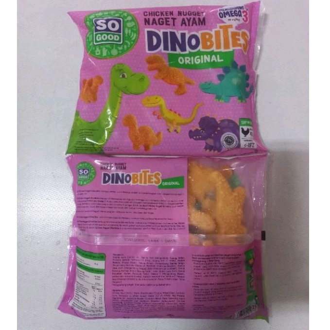 Chicken Nugget Dinobites So Good Nugget Ayam Dino So Good 400g