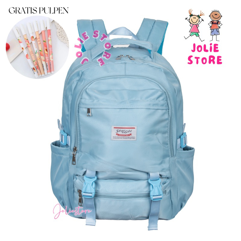 Tas Ransel Sekolah Perempuan Silver Girl 71319E
