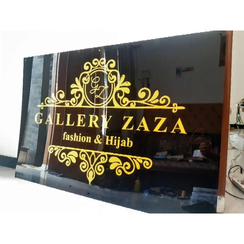 Plang Nama Toko Akrilik | Papan nama Akrilik Elegan | Custom Papan nama Usaha bahan Akrilik
