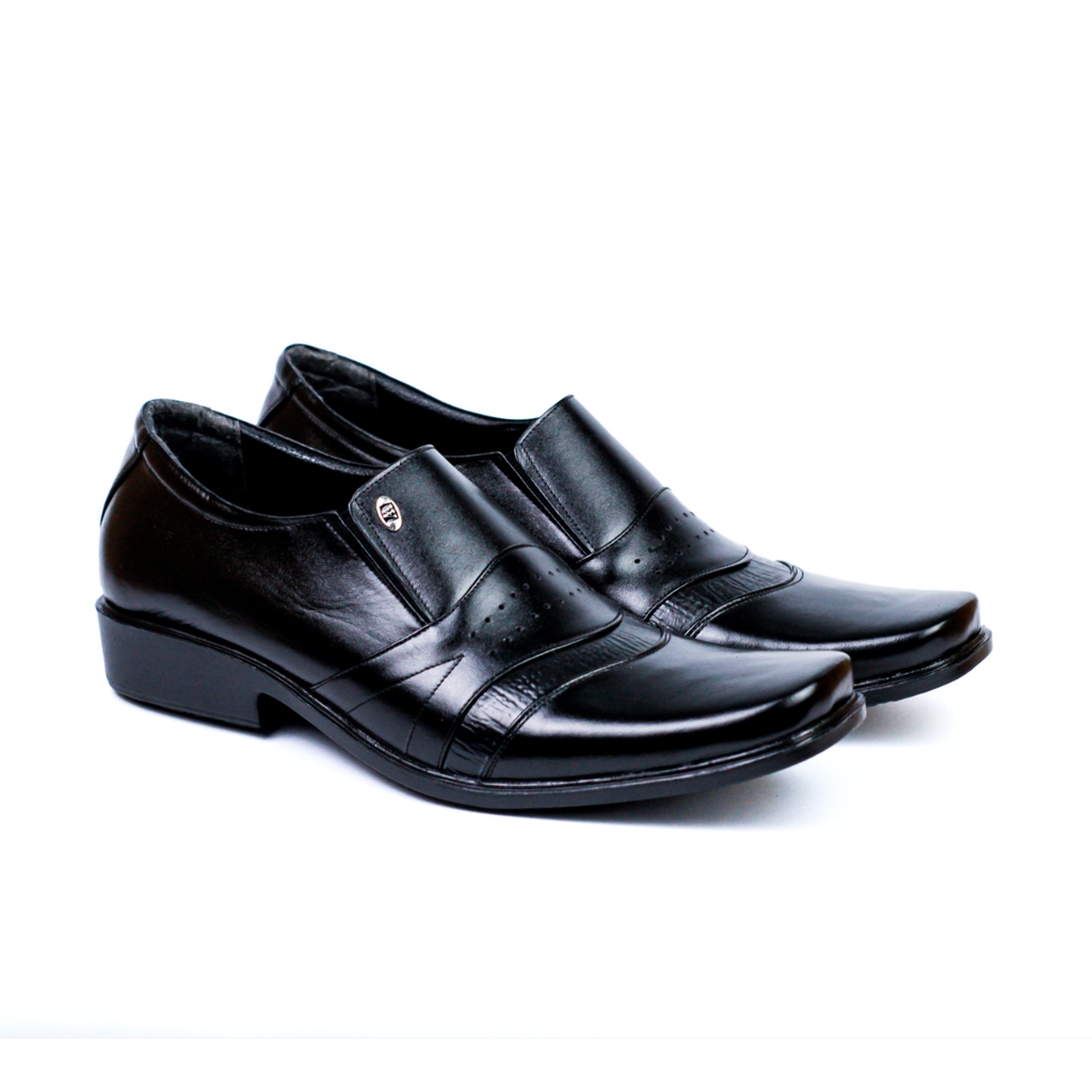 [ORIGINAL] WORKING B-07 - Sepatu Pantofel Kulit Sapi Asli Cowok Pria Dewasa Casual Kece Keren Empuk 