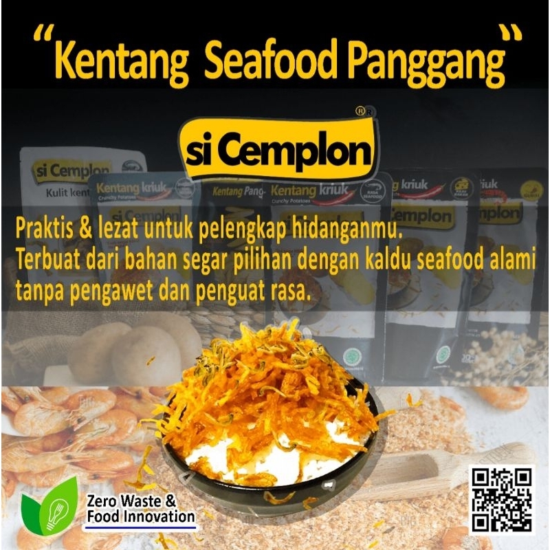 

SI CEMPLON KENTANG TERI NON MSG PEDAS 50 gram Khas Bogor