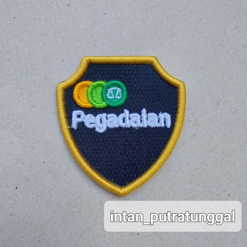 Bordir Timbul Logo Pegadaian ( Bisa Reques Logo Lain )