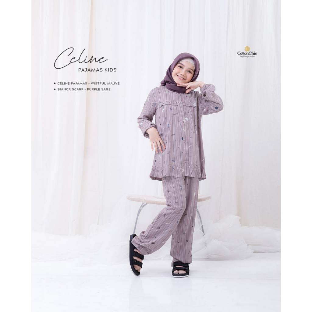 CELINE PAJAMAS MOM AND KIDS BY COTTONCHIC