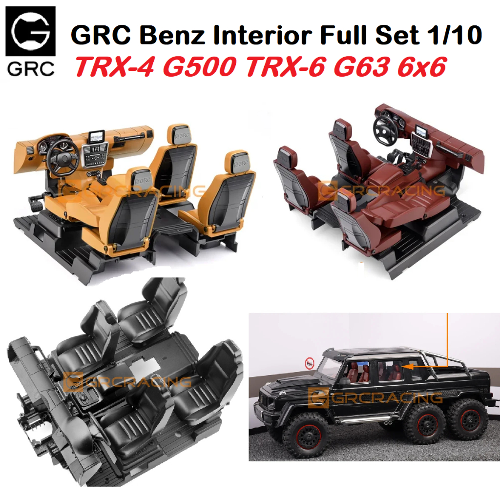 GRC Traxxas G500 G63 Cockpit Interior 1/10 RC TRX4 TRX-4 TRX6 TRX-6