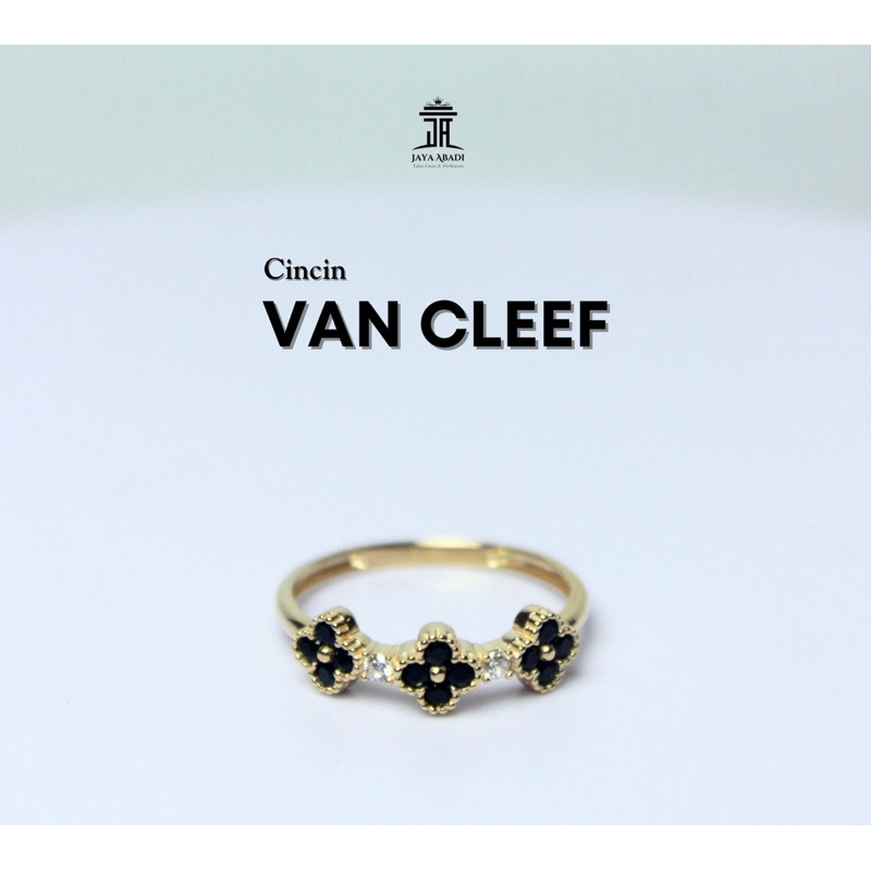 Cincin emas 16k permata hitam