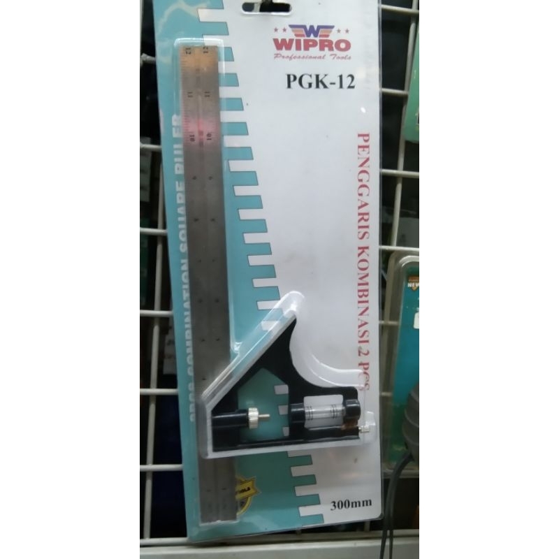 

Penggaris kombinasi Siku merk Wipro panjang 30cm