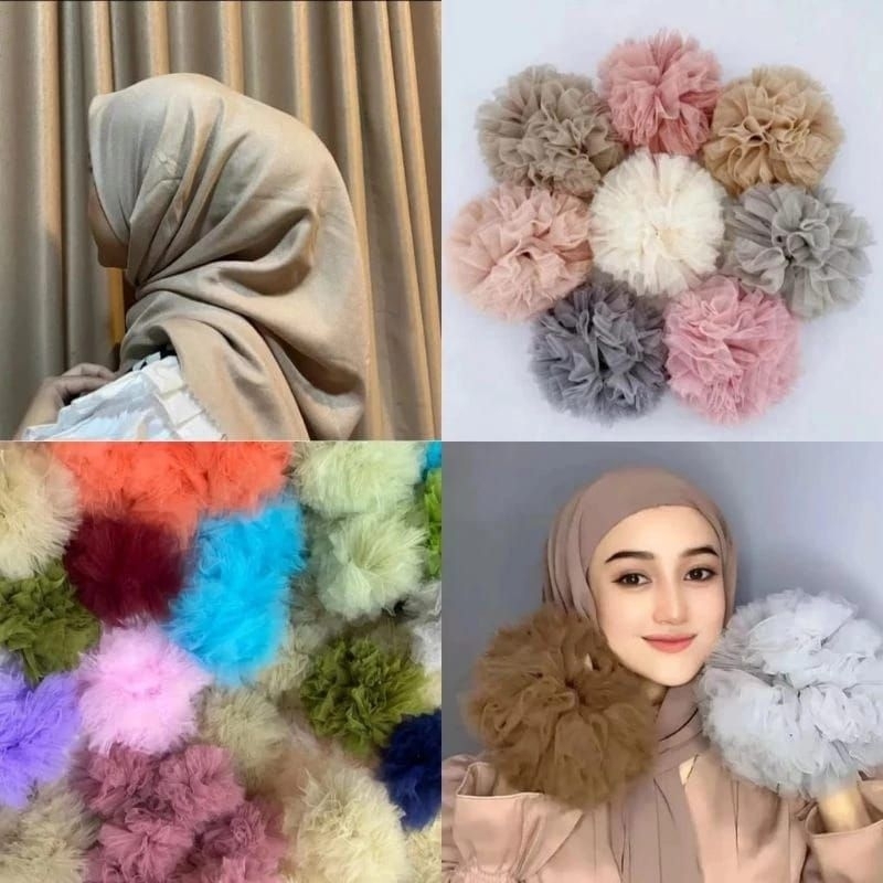 CEPOL HIJAB VIRAL SCRUNCHIE ikat rambut hijab viral