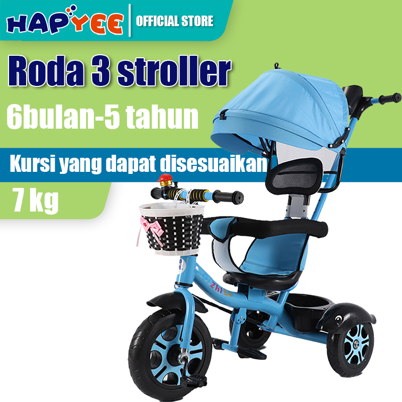 HAPYEE  Sepeda roda tiga anak 1 tahun sepeda roda 3 bayi  tricycle  anak sepeda anak roda 3 stroller