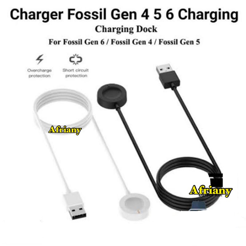 Charger Fossil Gen  4 5 6 Charging Q 5E Smartwatch Cable Kabel USB