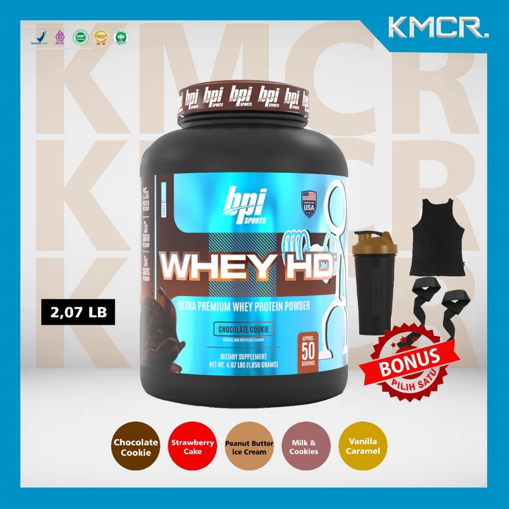 BPI Sports Whey HD 4 Lbs Whey Protein Suplemen Gym Fitness - KMCR NEXTLEVEL