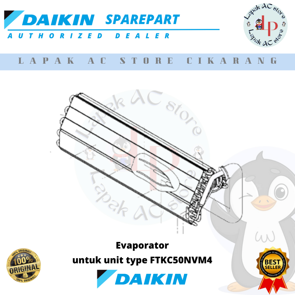 Evaporator AC DAIKIN Thailand 2 PK FTKC50NVM14