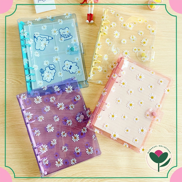

Binder A5 dan A6 motif bunga daisy aesthetic lucu cute scrapbook jurnal MK1293