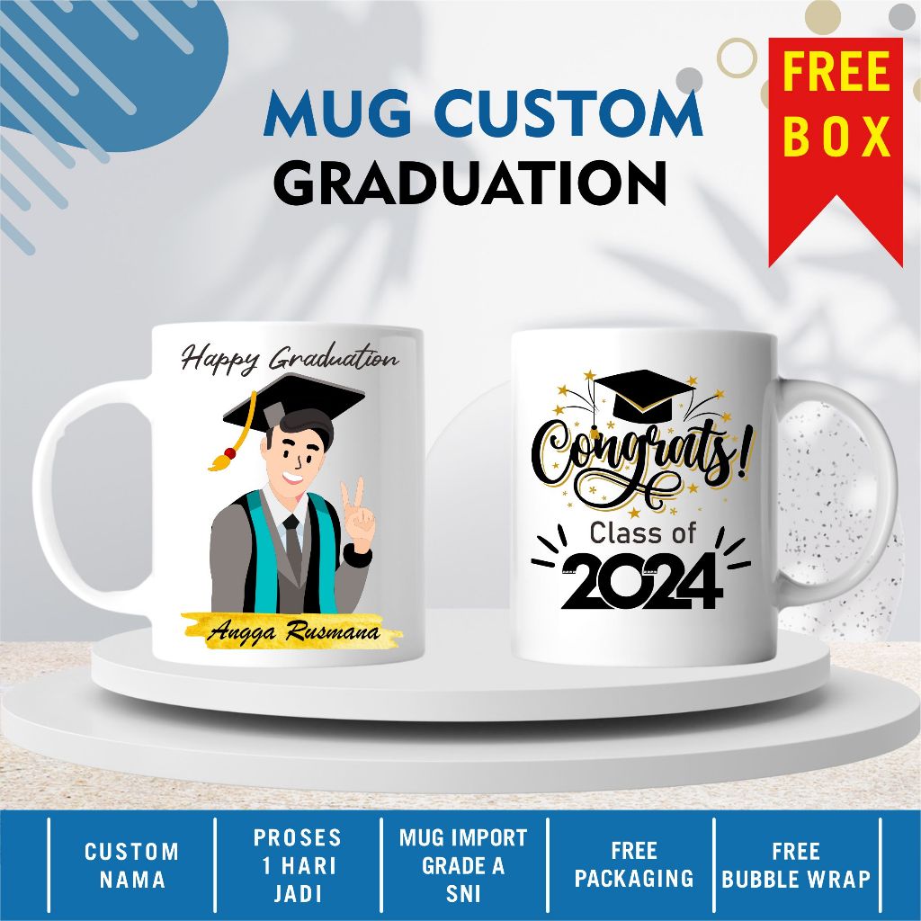 Mug Wisuda / Mug Graduation / Mug Custom / Mug Hadiah / Kado Wisuda