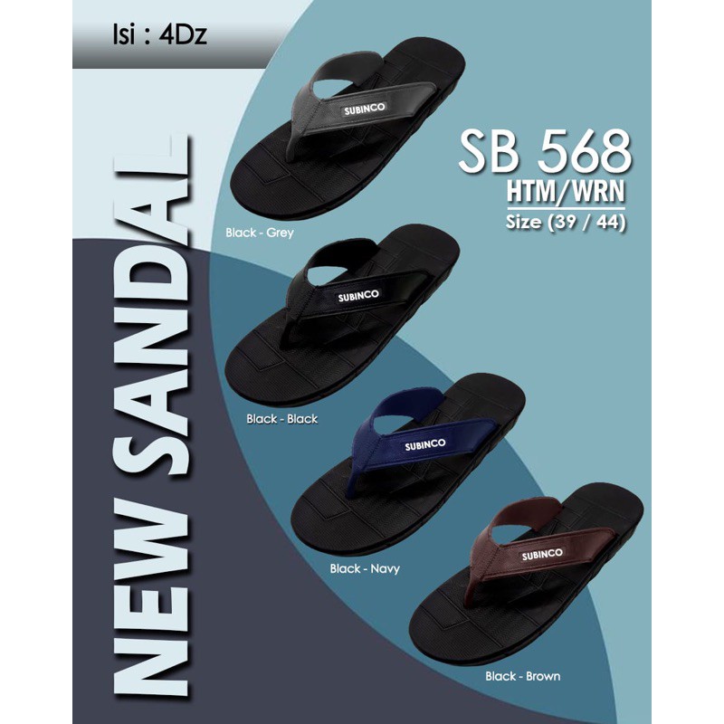 sandal cowok shevano dewasa 568 per pak