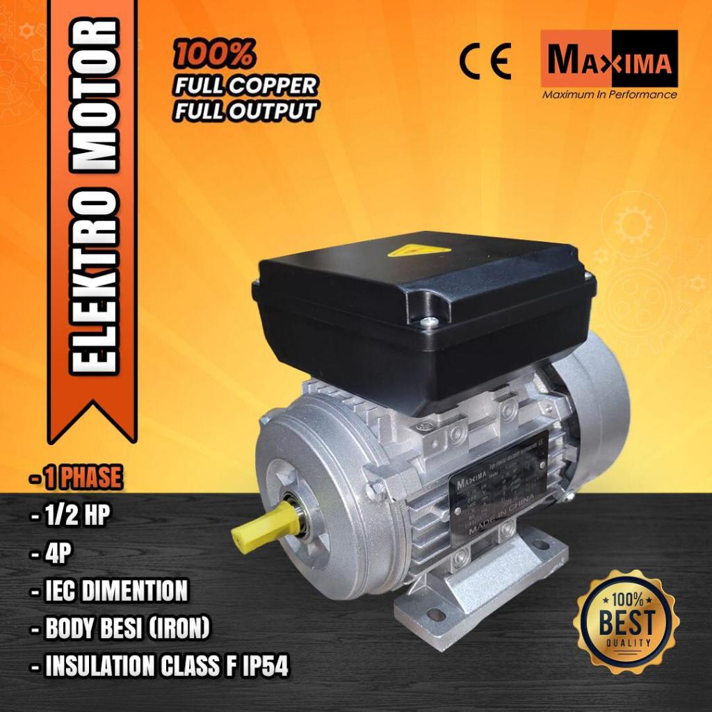 DINAMO / ELECTRO MOTOR MAXIMA 1/2 HP I PHASE