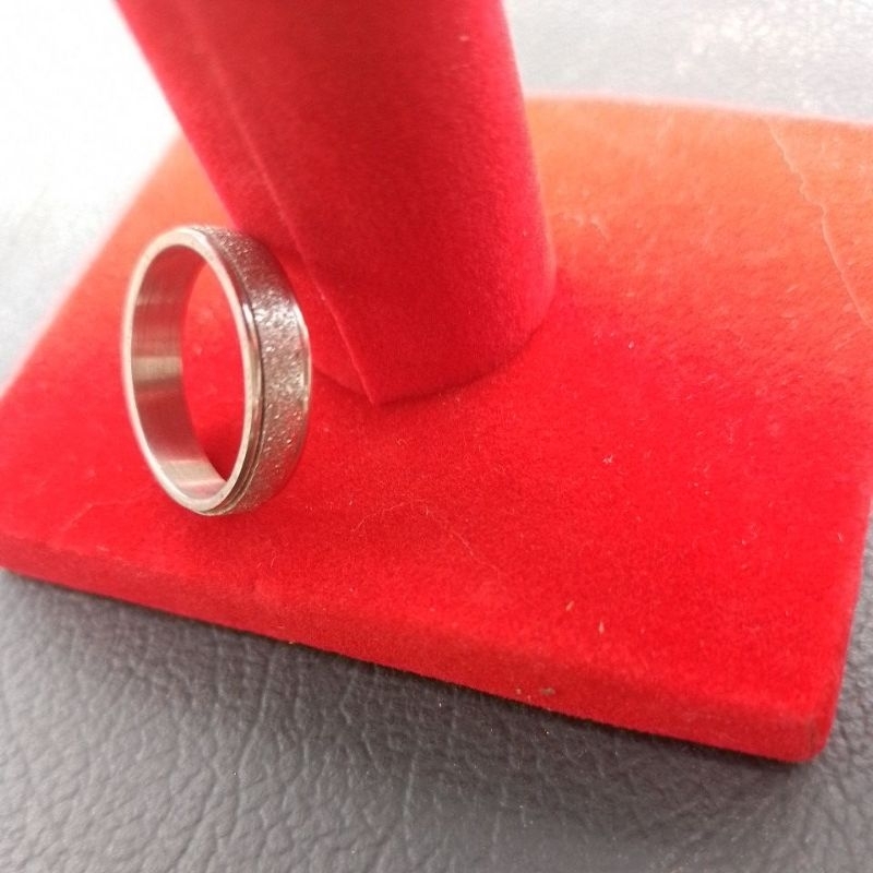 TCP36 Cincin Titanium Warna Emas Putih