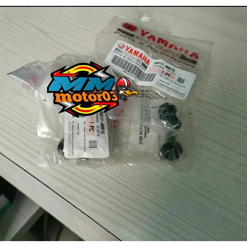 BOLT BAUT FOSTEP DEPAN JUPITER Z BURHAN MX HARGA 1 PCS ORIGINAL YGP 95827-08016