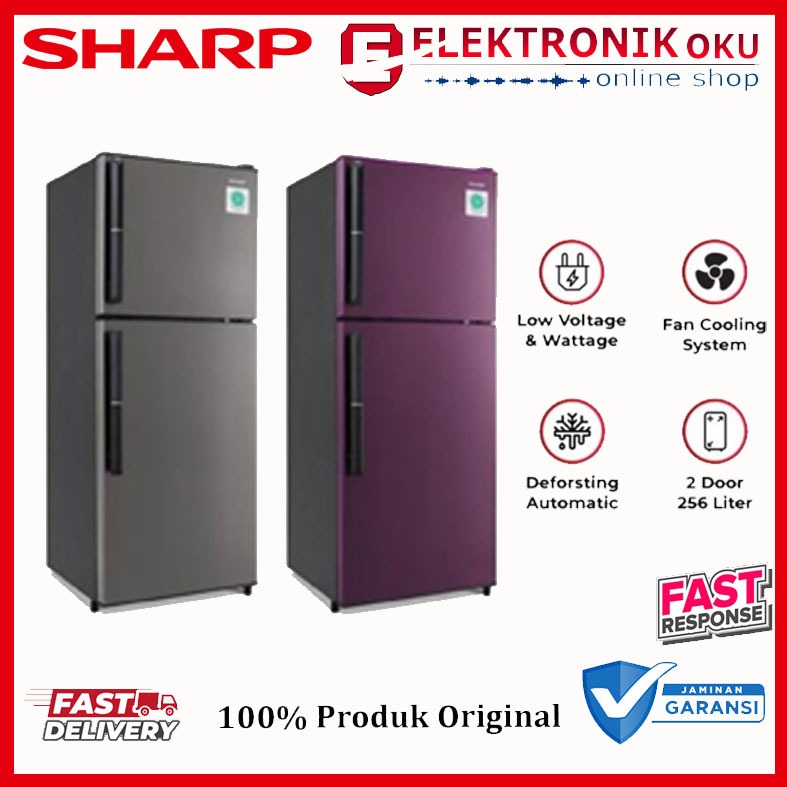KULKAS 2 PINTU SHARP SJ-326GC GARANSI RESMI