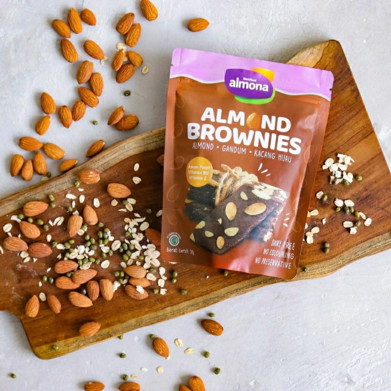 

Almona Almond Brownies | Almona Cookies | Almona Cemilan Sehat | Almond Snack