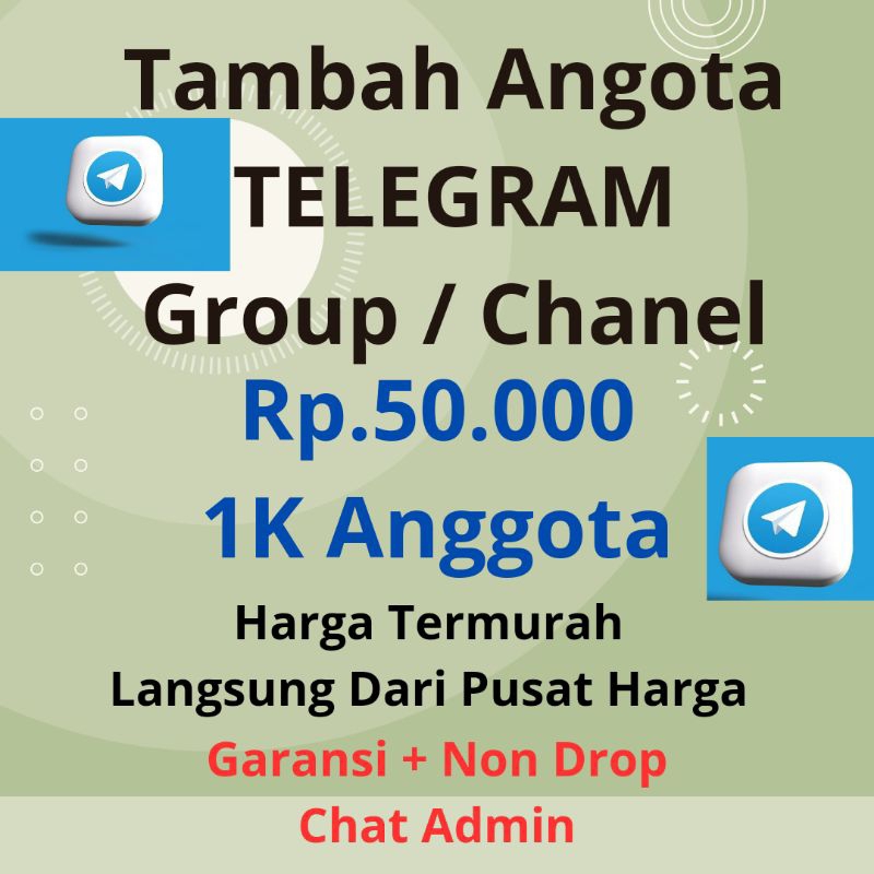 Telegram Group dan Chanel | Tambah Anggota Group dan Chanel Telegram | Harga Murah