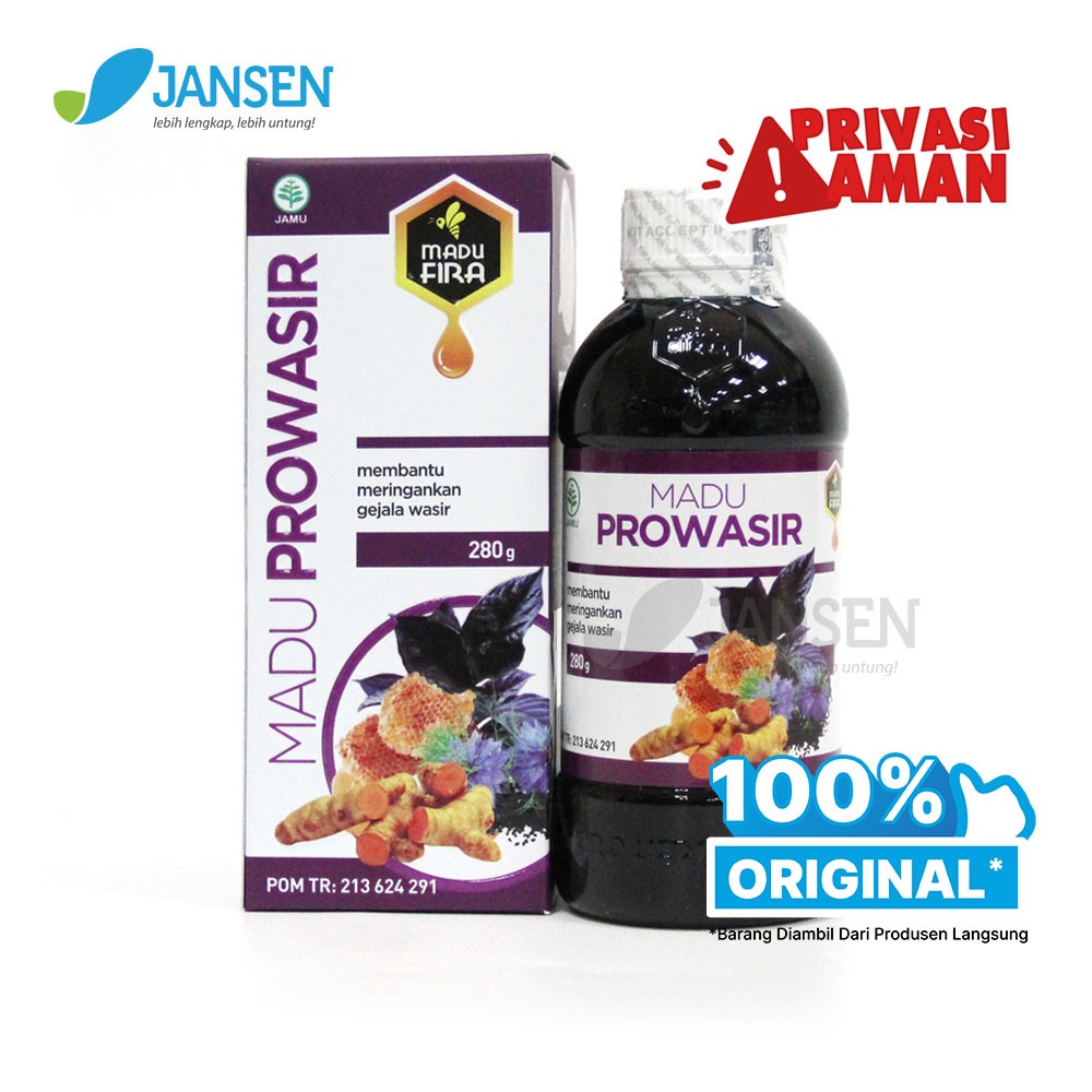MADU PROWASIR Original | Privasi Aman | Spesialis Atasi Benjolan Wasir BAB | Pro Wasir Herbal Alami