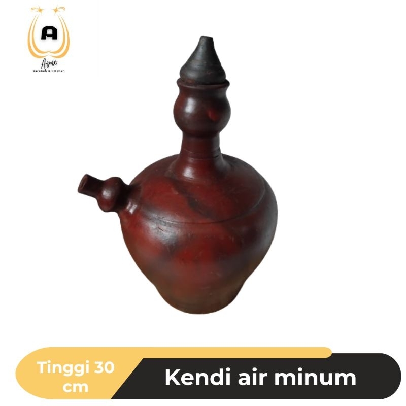 KENDI AIR MINUM/GERABAH/TEMPAT MINUM/TANAH LIAT/BAYAT/KERAJINAN TANGAN/KENDI