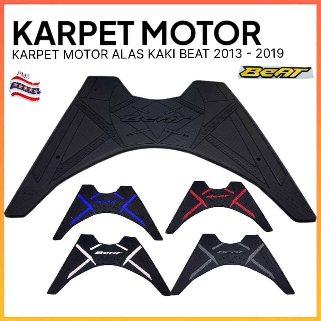 KARPET MOTOR BEAT 2013 - 2019 ALAS KAKI BEAT STEPFLOOR ALAS KAKI BEAT 2013 - 2019 MJ55
